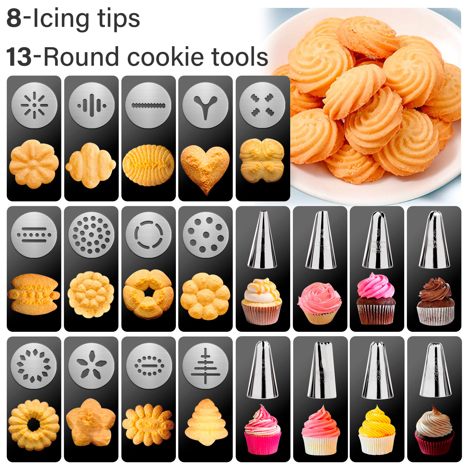 คริสต์มาสคุกกี้กดปืนและเคล็ดลั - Churros Maker Gun บทวิจารณ์และราคา