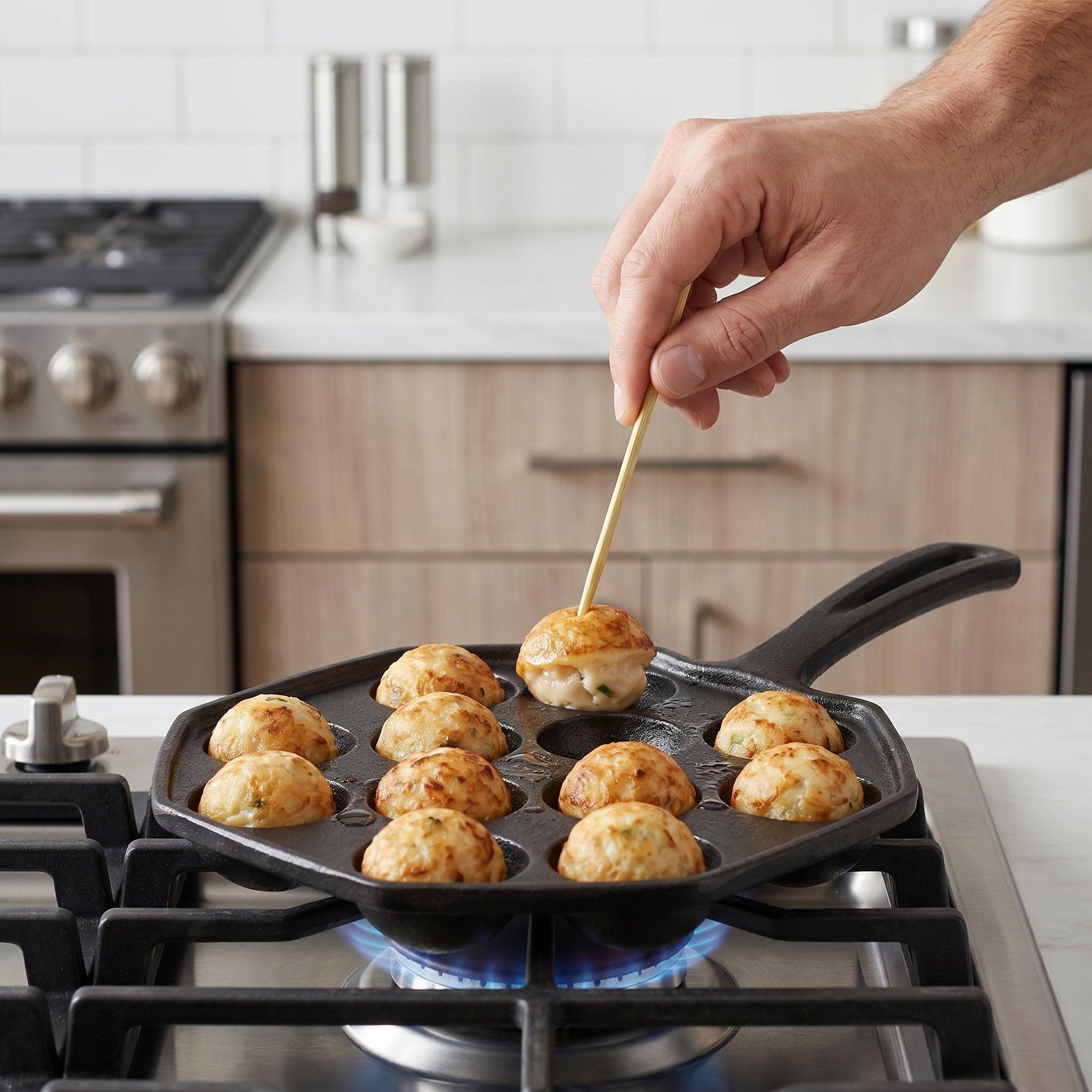 กระทะทาโกะยากิ 12 หลุม เหล็กหล - Takoyaki Grill Plate บทวิจารณ์และราคา