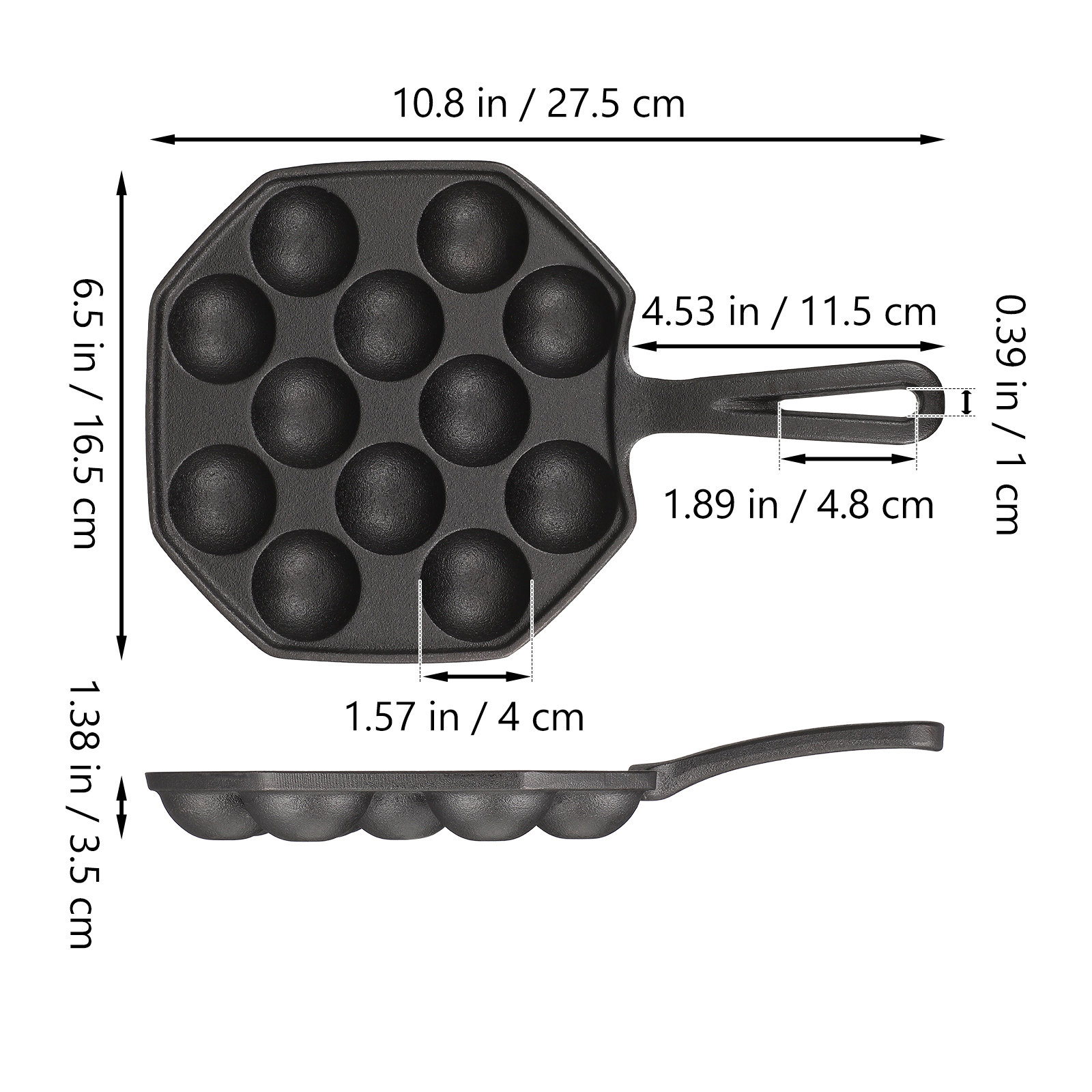 กระทะทาโกะยากิ 12 หลุม เหล็กหล - Takoyaki Grill Plate บทวิจารณ์และราคา
