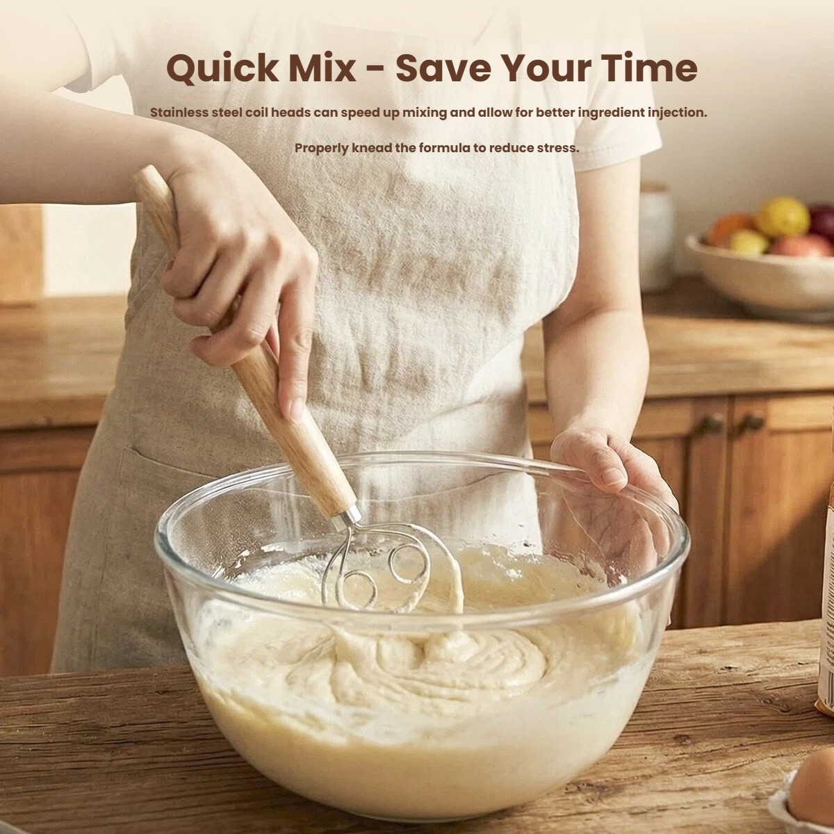 ที่ตีแป้งด้ามไม้ขนาดใหญ่ ที่ตี - Danish Pancake Pan บทวิจารณ์และราคา