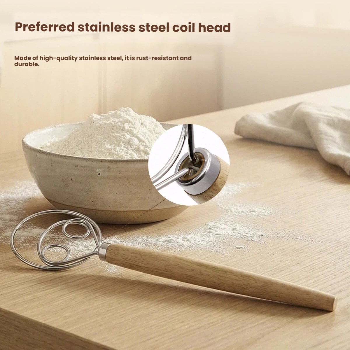 ที่ตีแป้งด้ามไม้ขนาดใหญ่ ที่ตี - Danish Pancake Pan บทวิจารณ์และราคา