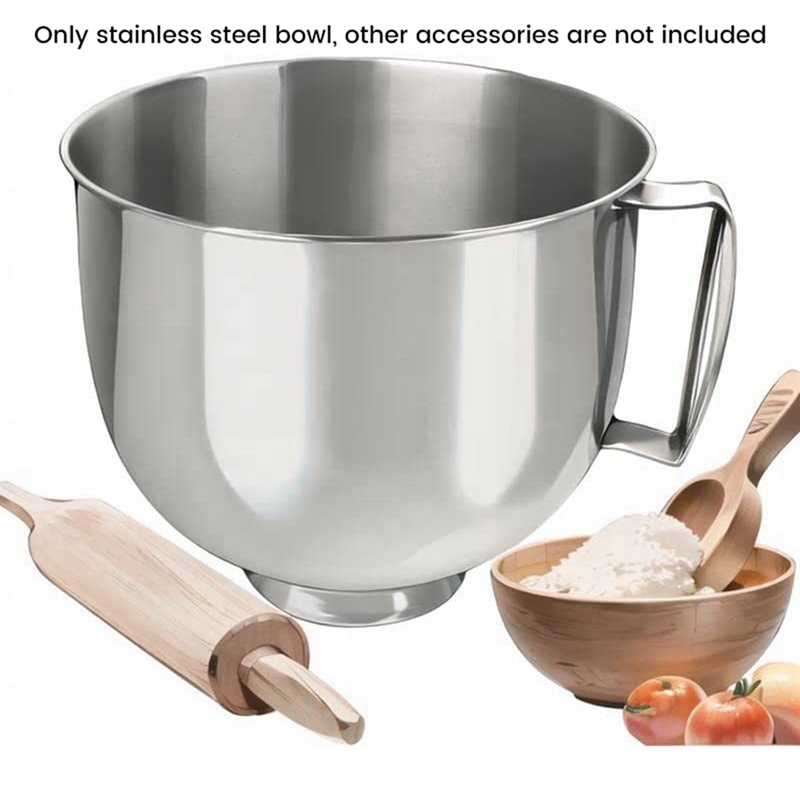A65T ชามผสมสแตนเลส 3 ชิ้น สำหร - Kitchenaid Mixer Artisan 5Qt บทวิจารณ์และราคา